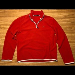 Nautica Jacket Fleece Men’s Medium Red